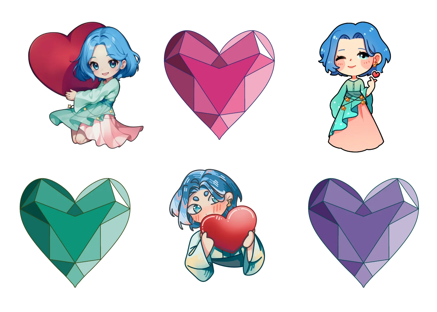 Hearts Galore Sticker Bundle product image (1)