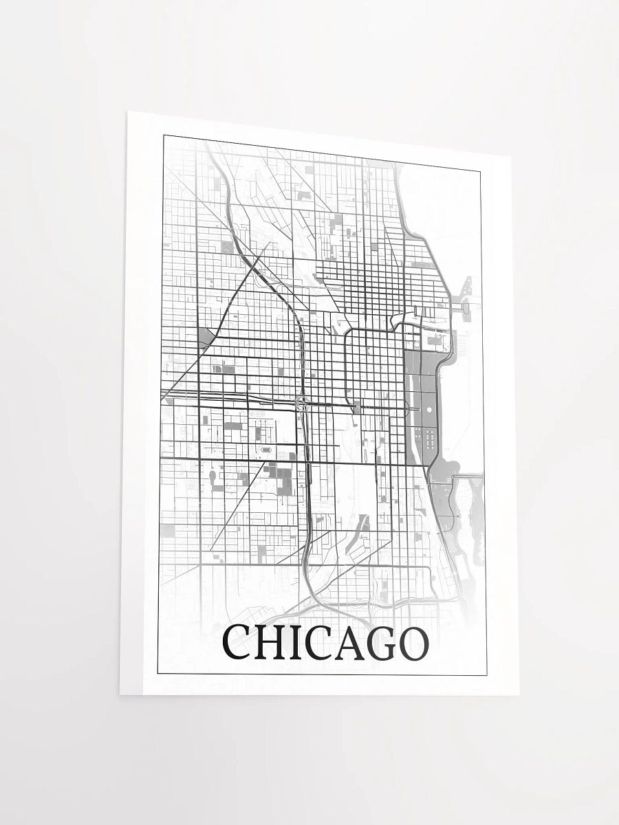 Chicago, Illinois, USA, city map print product image (13)