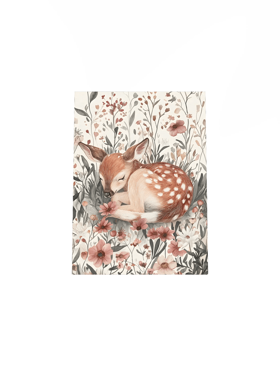 Woodland Deer Sleeping in Pink Florals product image (5)