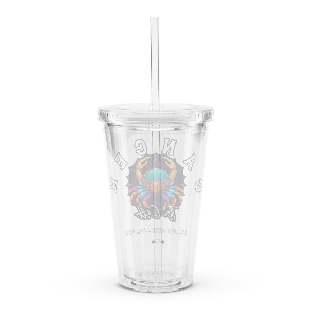 Cancer - Zodiac Double Wall Clear Plastic Tumbler product image (2)