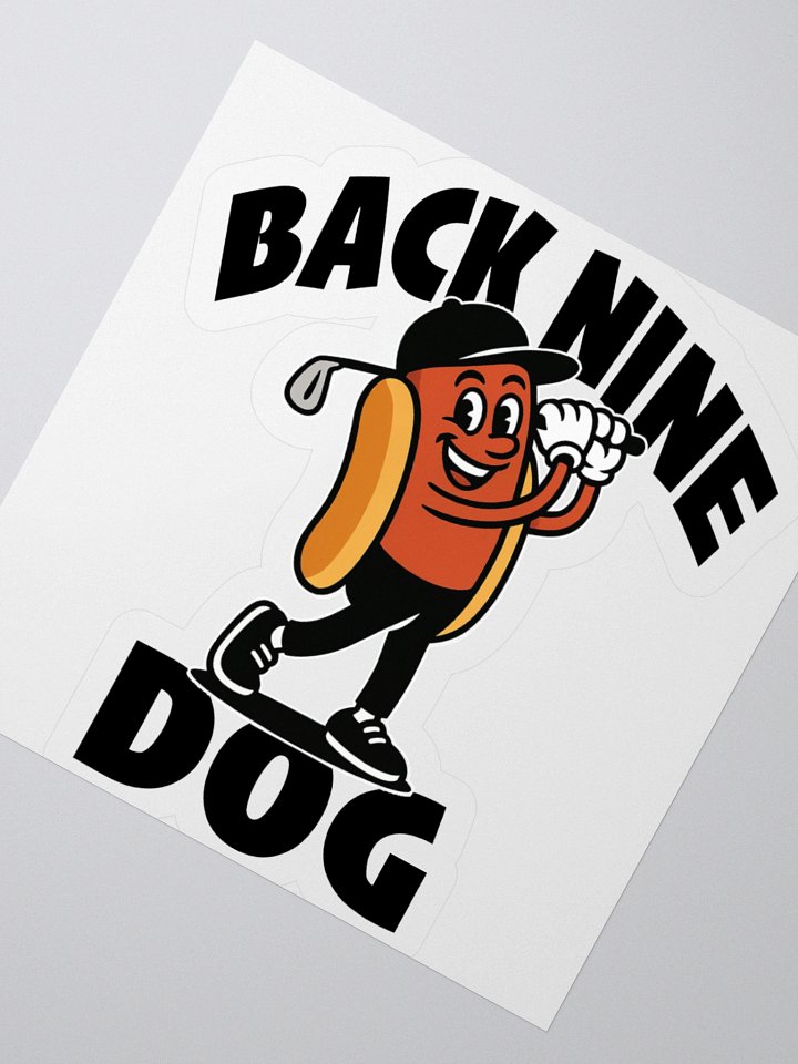 BACK NINE DOG STICKER product image (4)
