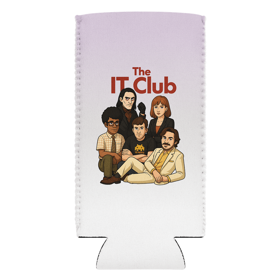 The IT Club Can Cooler – Geeky Sitcom Crossover Coozie for TV Fans product image (3)