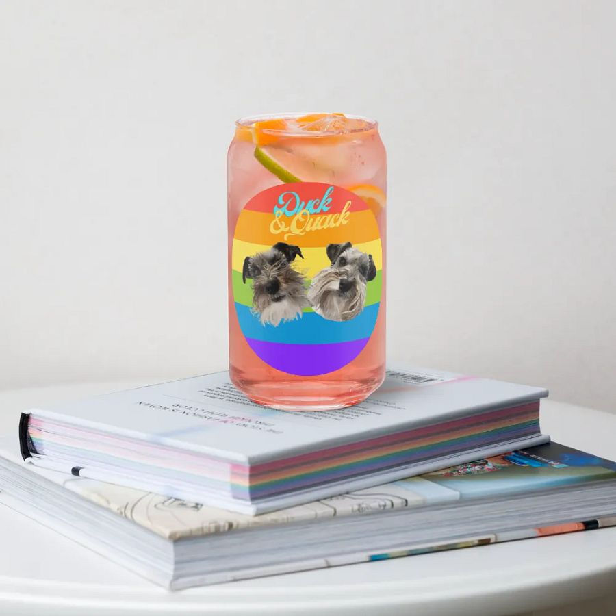 Duck and Quack Rainbow Can Glass product image (4)