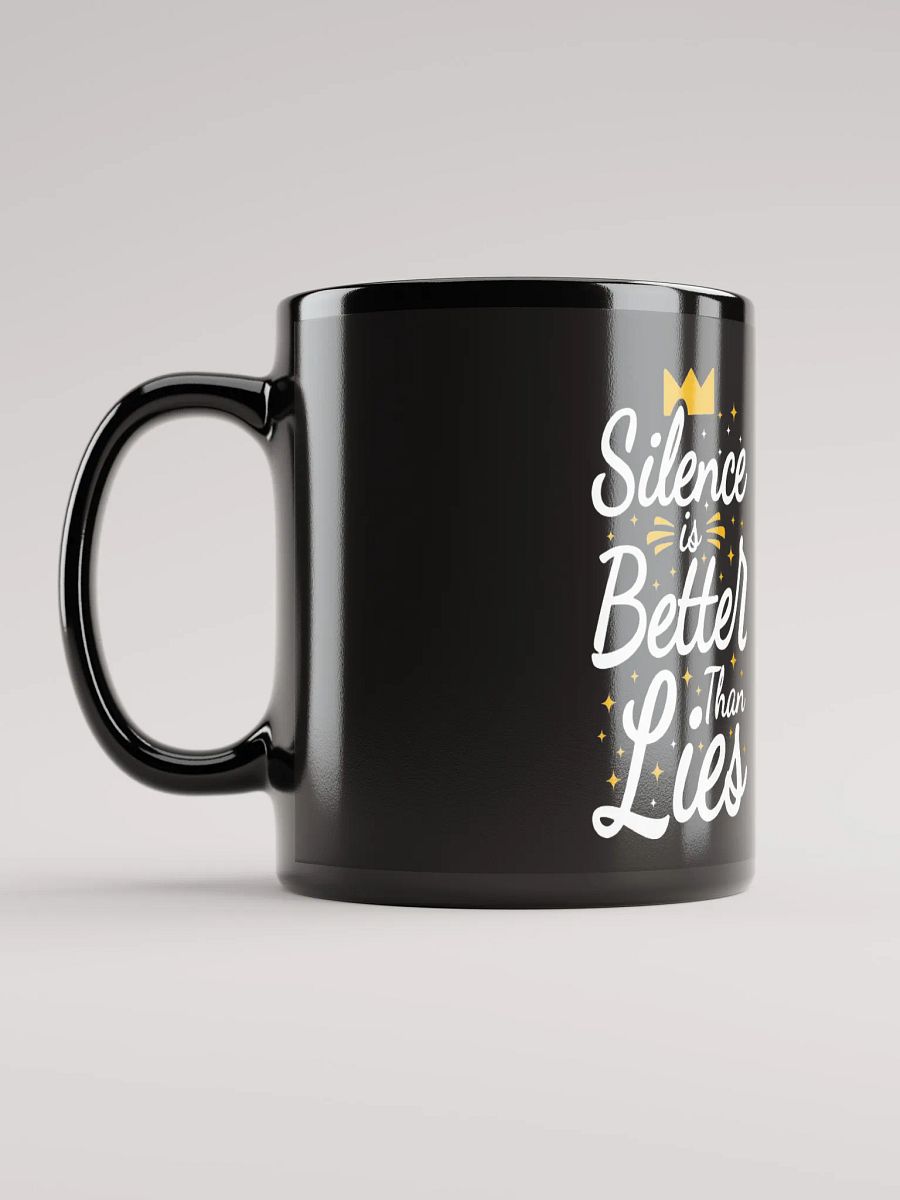 Starry Crown Black Glossy Mug product image (6)