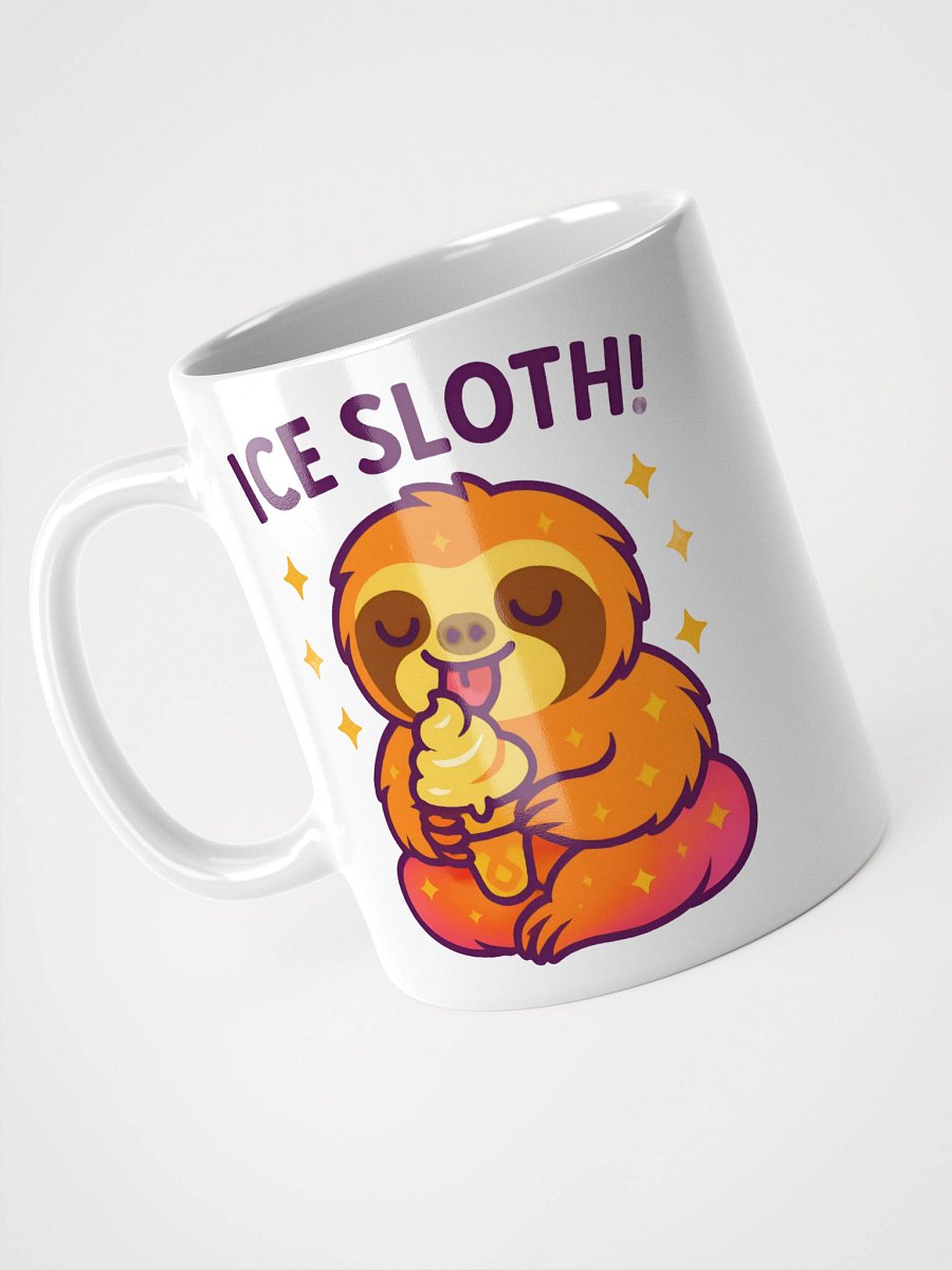 Ice Sloth Mug – Cute Slow-Movin’ Sloth with Soft Serve Ice Cream Design product image (3)