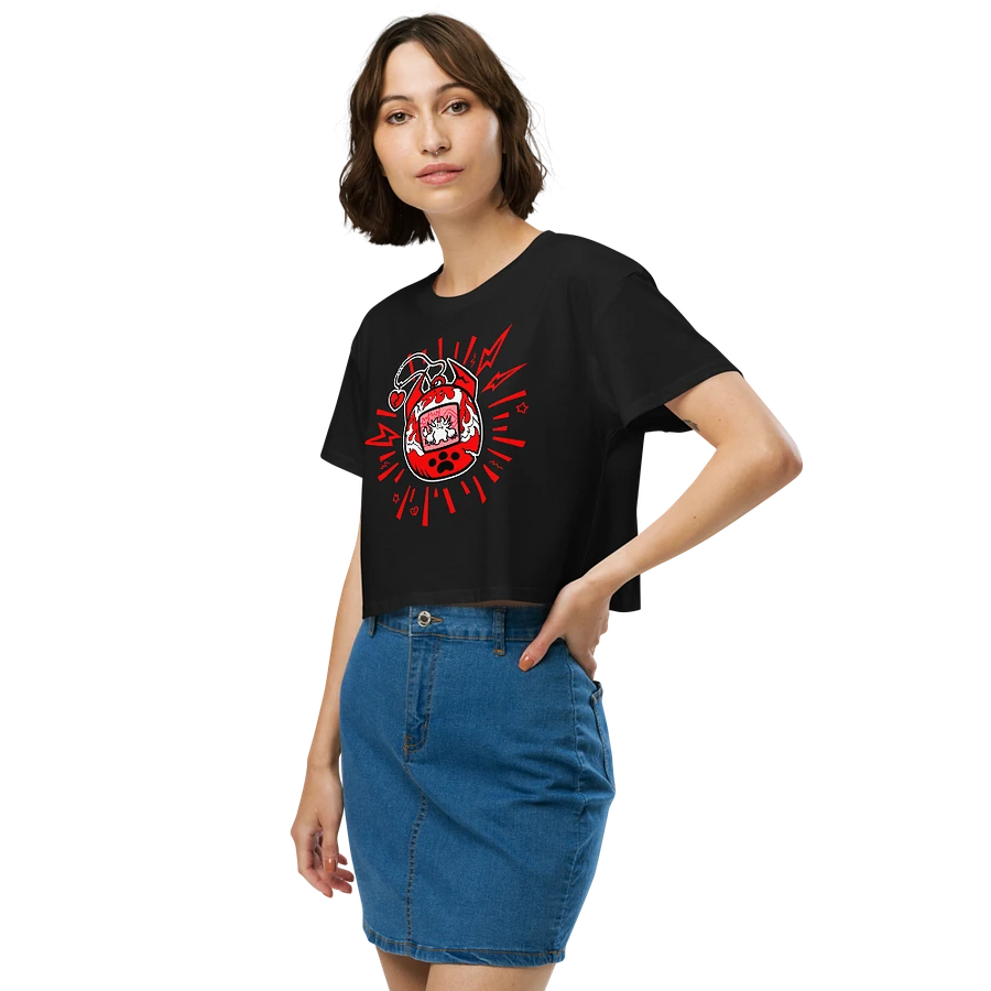 Heartbreaker Virtual Meow // Crop Top - Black and Red product image (3)