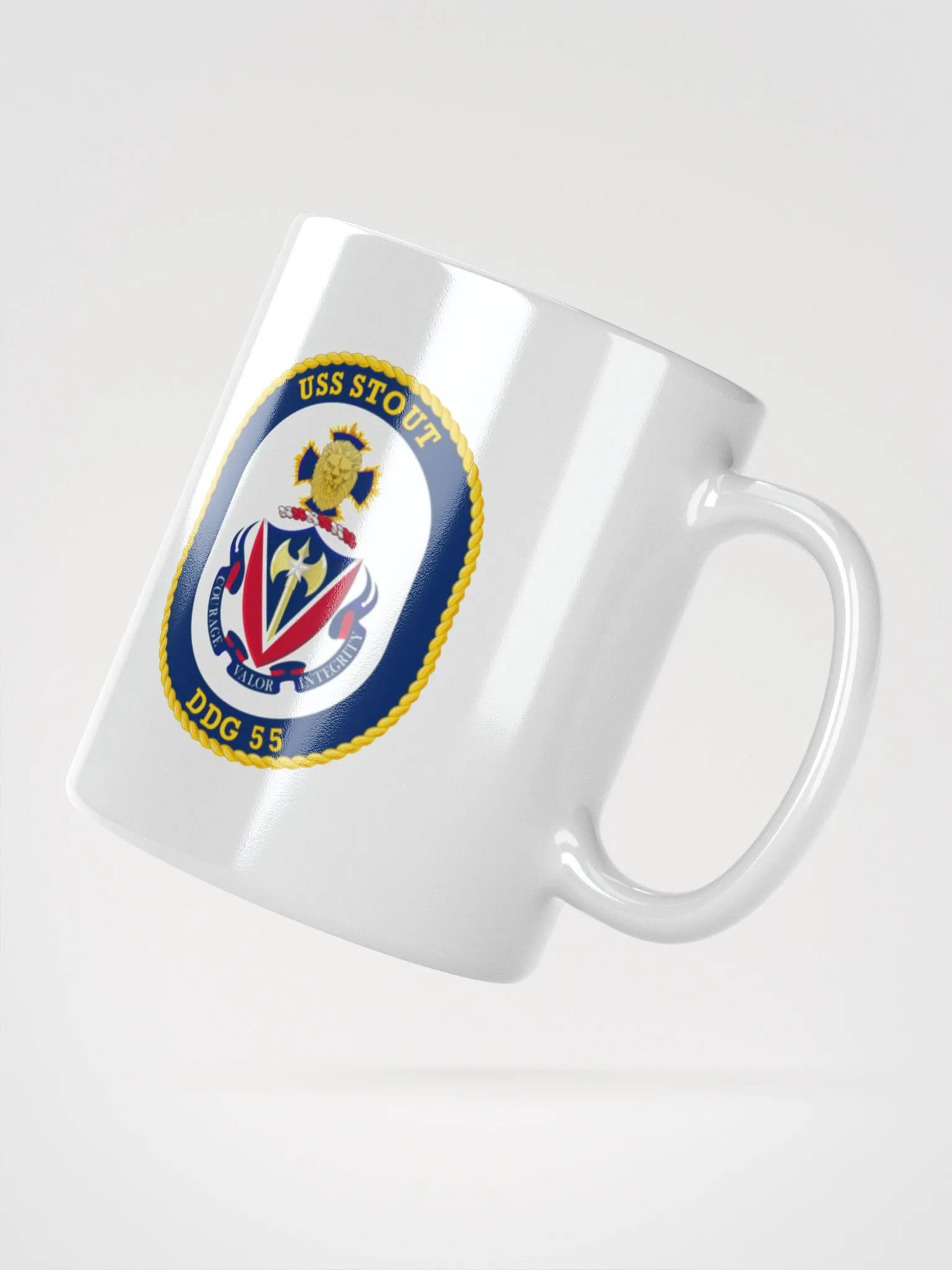 USS Stout DDG 55: White Coffee Cup product image (2)