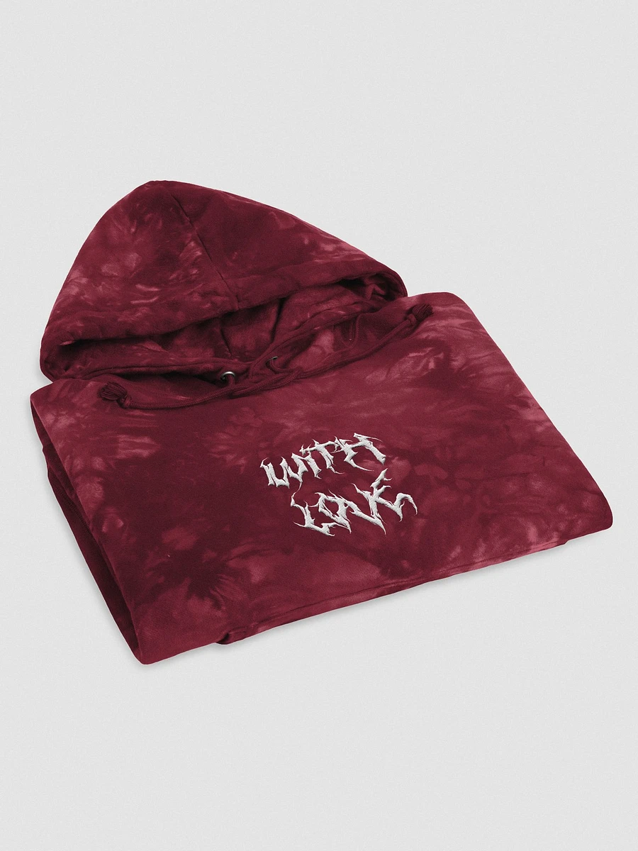 Embroidered Metal With Love Tie Dye Champion Hoodie product image (6)