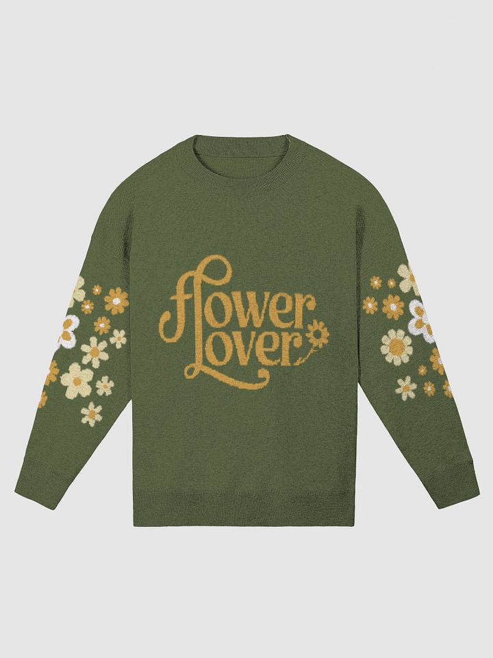 Flower Lover Mustard and Olive Floral Sweater product image (1)