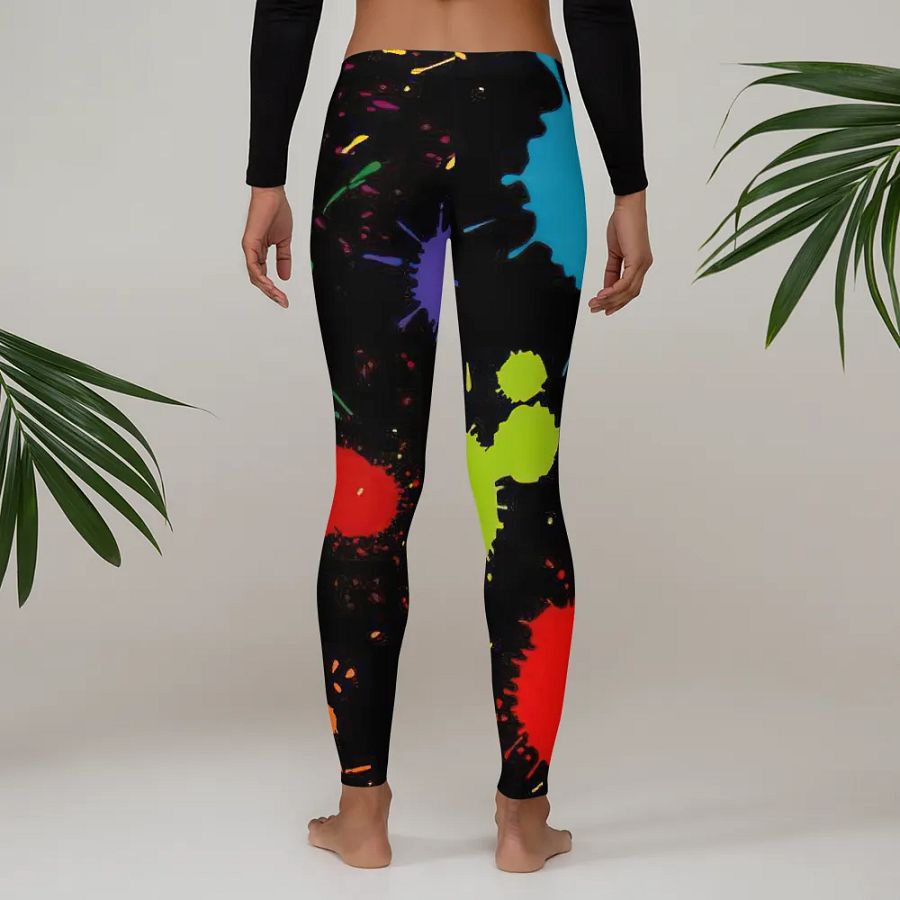 Leggings – Colorful Wallpaper Print for Vibrant & Eye-Catching Style product image (4)