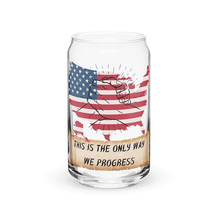 Come Together USA Can Shaped Drinking Glass w/Lid & Straw product image (2)