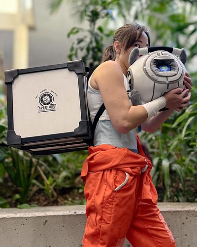 I may not have a portal gun, but I have a Weighted Storage Cube and…Wheatley…ok maybe this isn’t better than the portal gun…G...