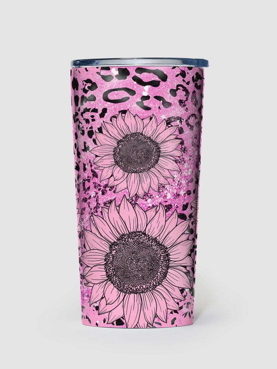 Leopard Sunflower Stainless Steel Tumbler gift for ladies moms daughters product image (1)