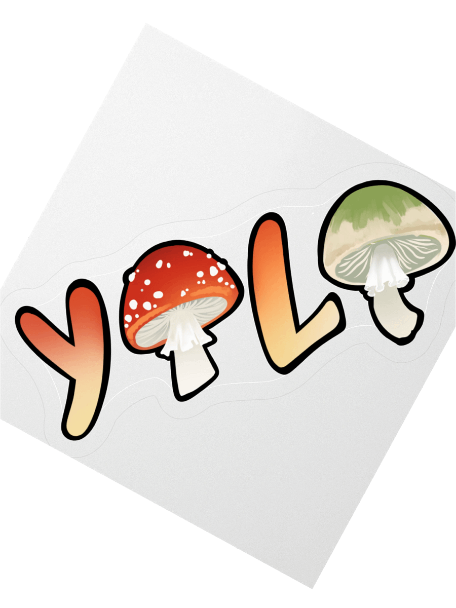 Yolo Mushroom Sticker product image (6)