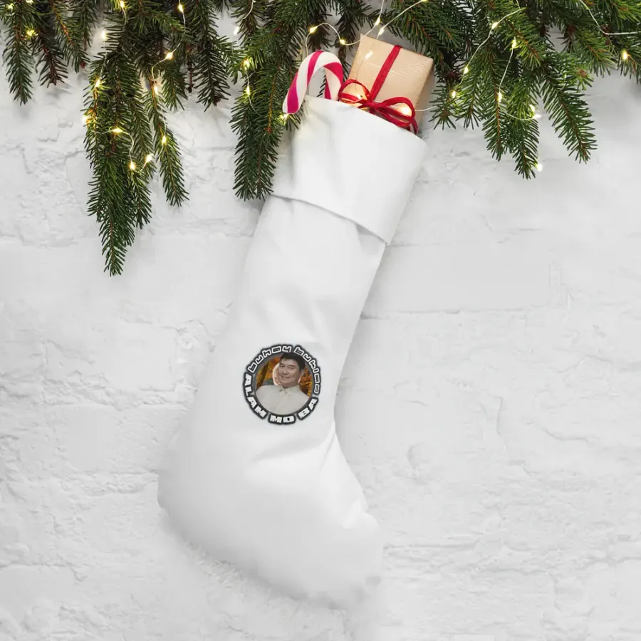 ALAM MO BA Christmas Stocking -idol Raffy Tulfo Filipino Barong Edition product image (7)