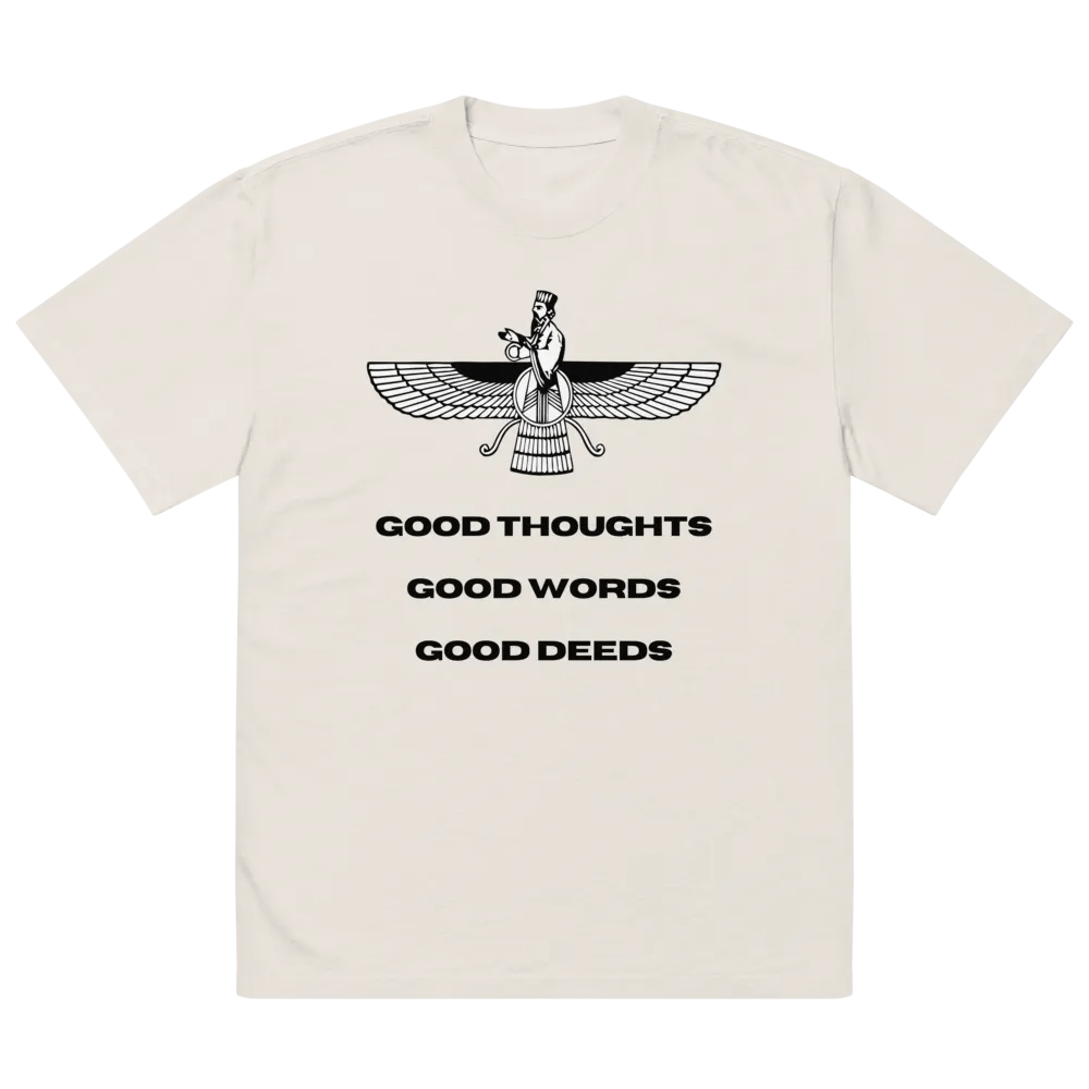 Faravahar Persian Design Shirt Good Thoughts Good Words Good Deeds product image (3)