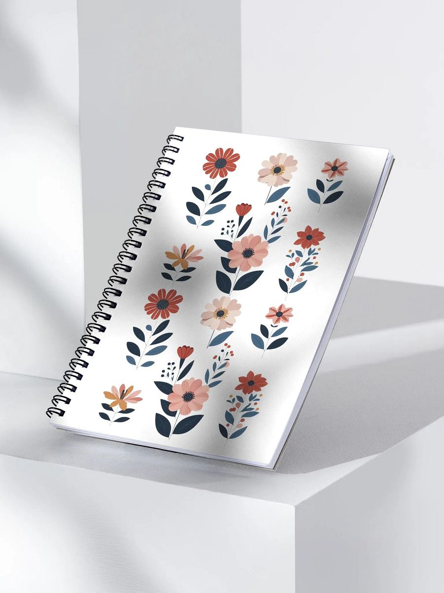 Geometric Floral Bliss Spiral Notebook product image (3)
