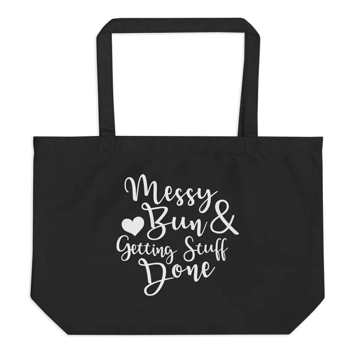 Messy Bun Organic Tote product image (1)