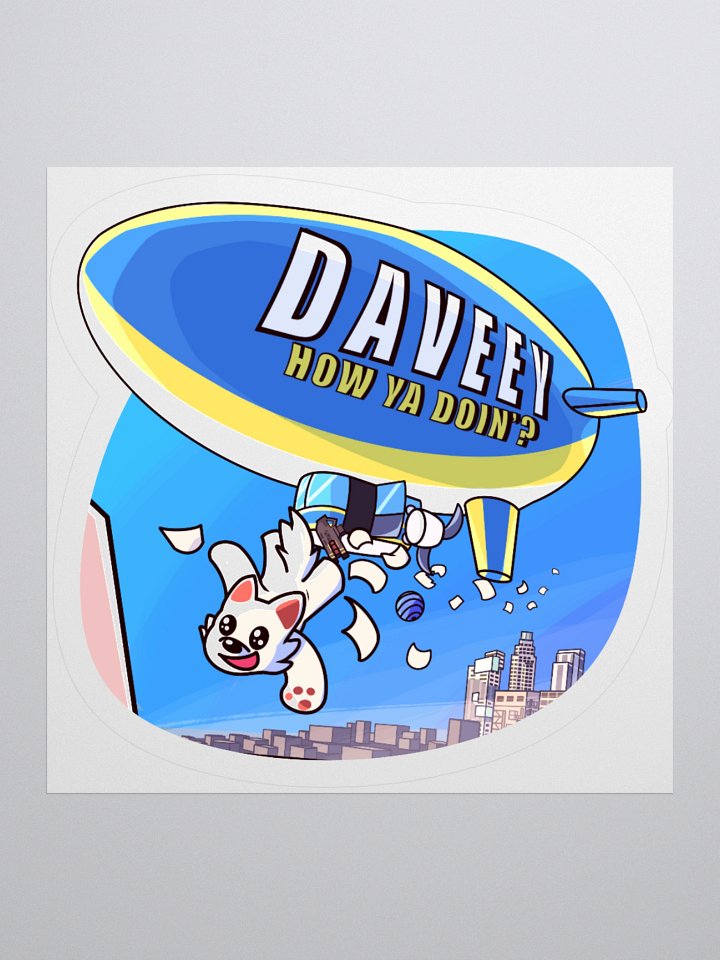 Blimp Strat Sticker product image (1)