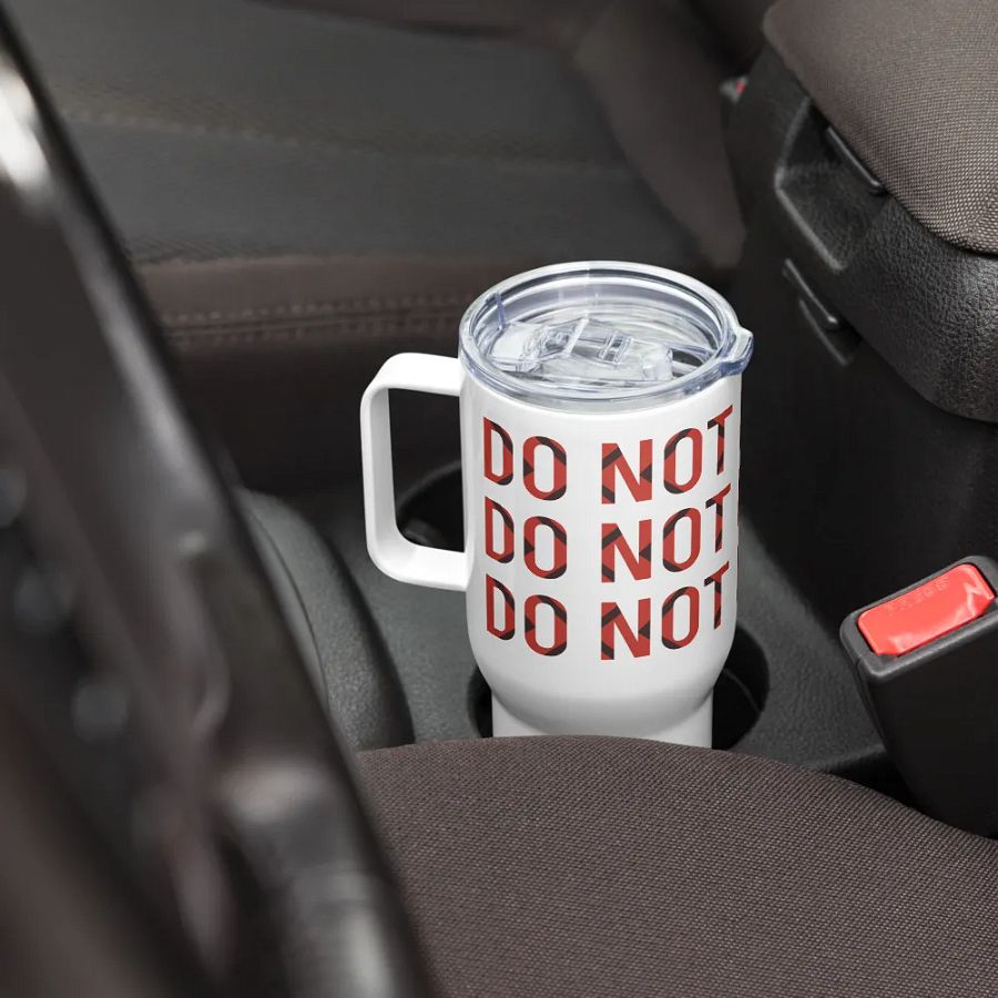Warning Grid Travel Mug product image (8)