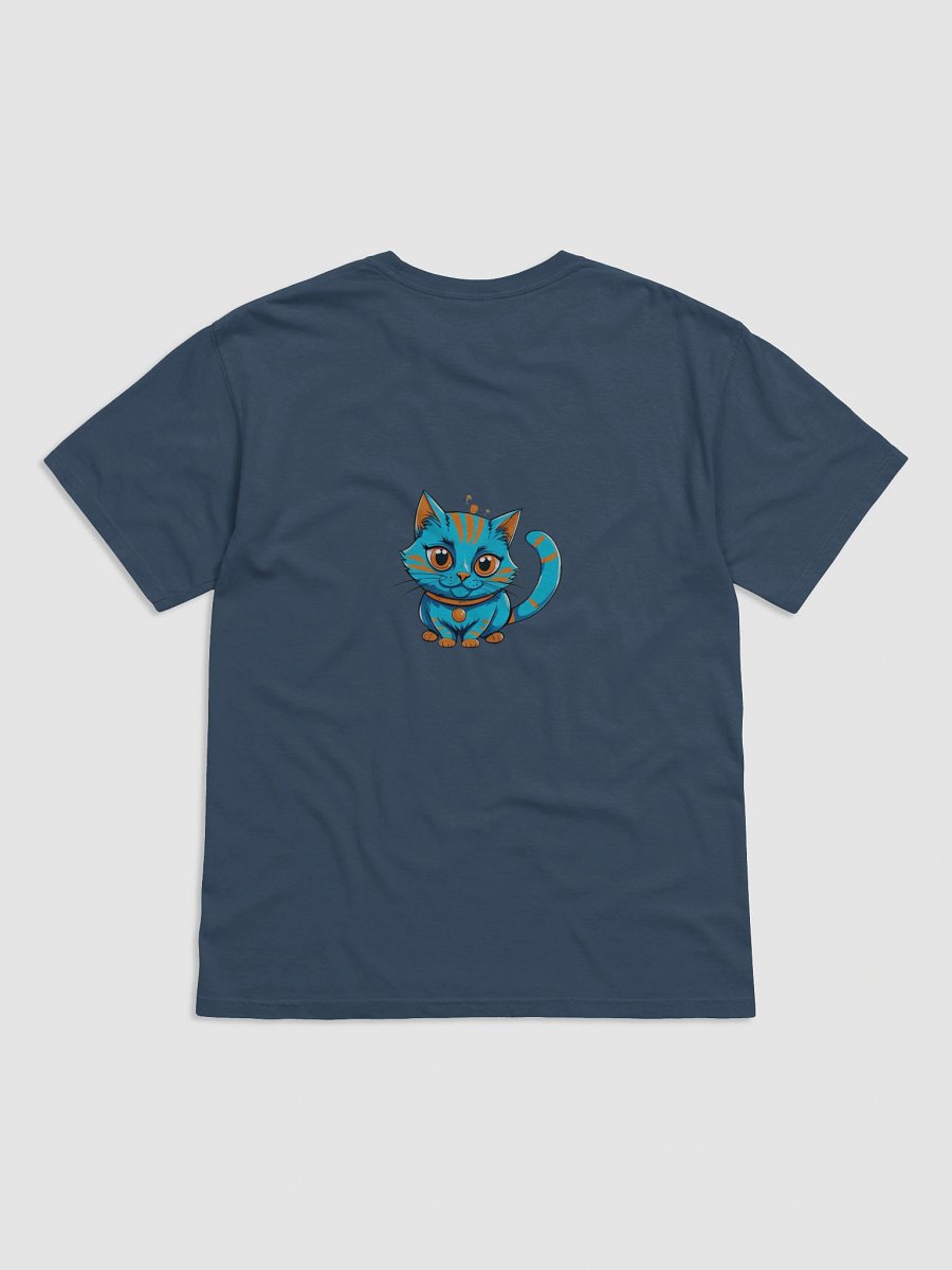 Whimsical Blue Cat Graphic Tee product image (19)