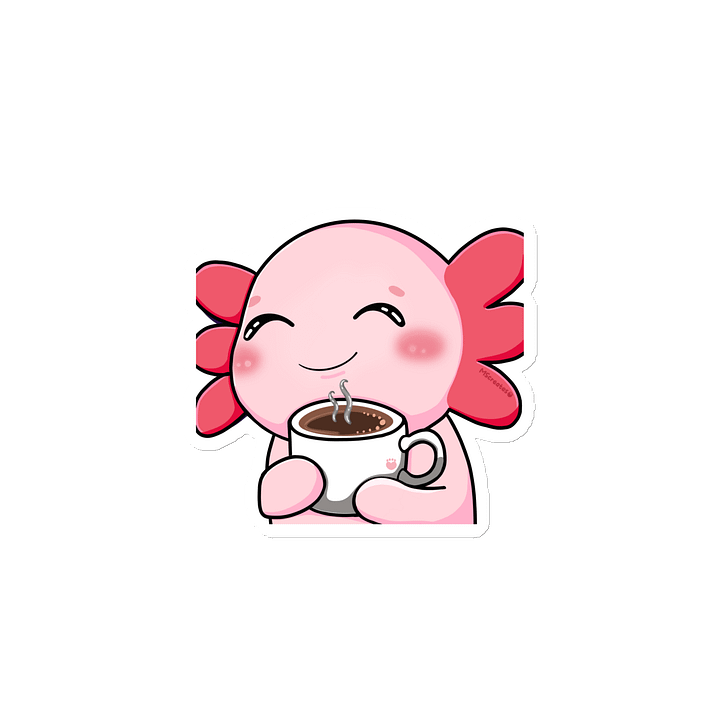 Mm Coffee Axolotl Magnet product image (2)