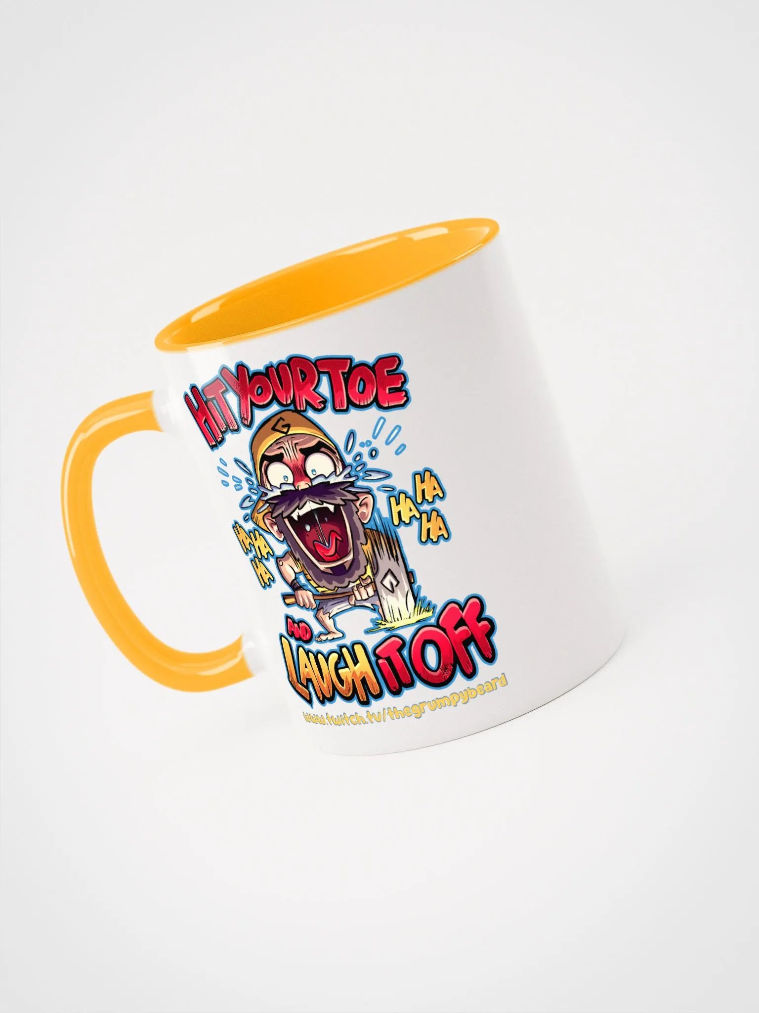 Hit your toe & laugh it off - Ceramic Mug with Color Inside product image (38)