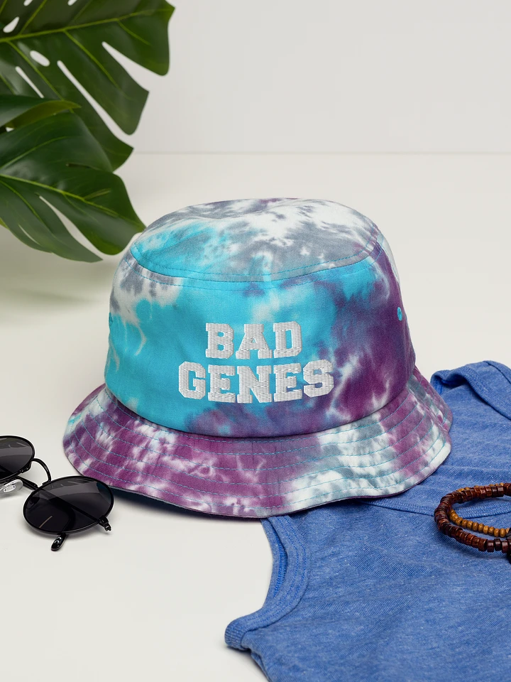 Bad Genes tie dye bucket hat product image (1)