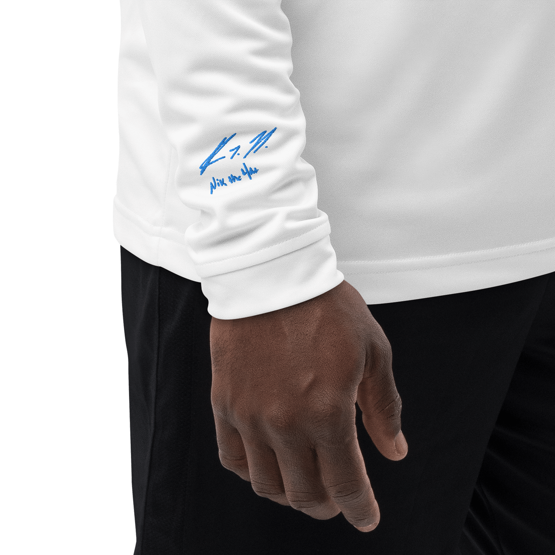 Nik The Hat | Adidas Quarter Zip Pullover – Summer ’25 BACK THE BLUE Edition product image (3)