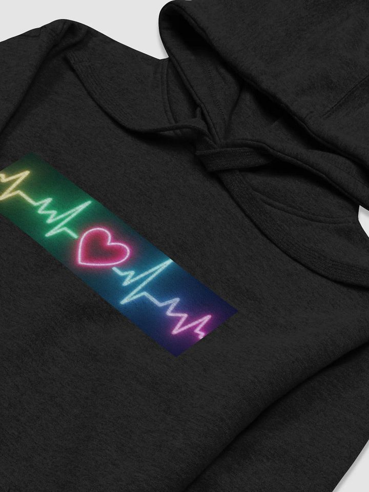 Neon Heartbeat Unisex Hoodie product image (2)