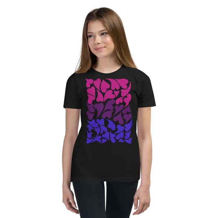 Nestled PRIDE Bisexual T-shirt (Youth) product image (5)