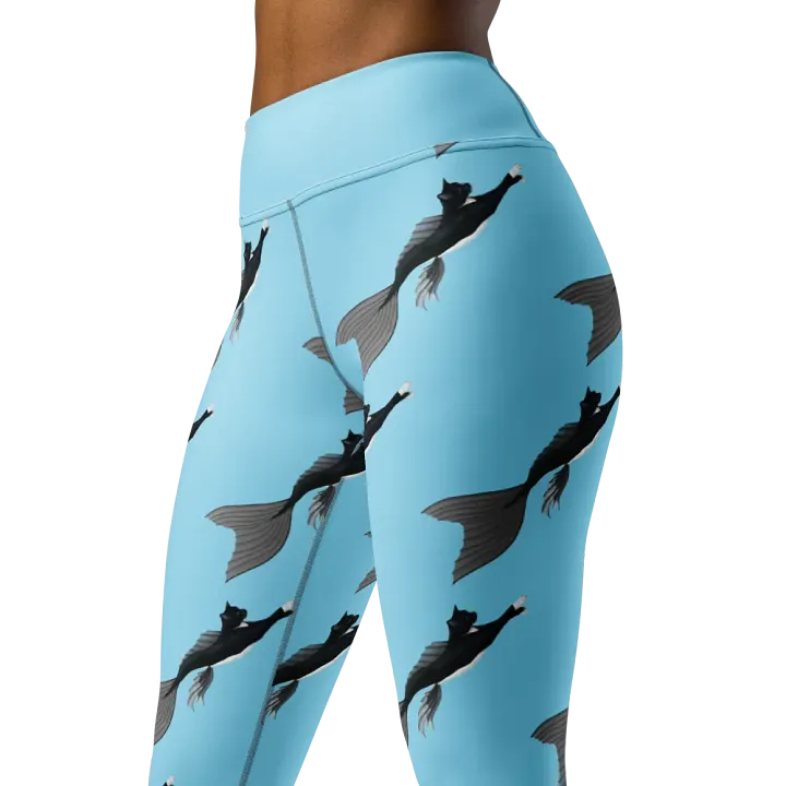 Mermeow Swimming Yoga Pants product image (1)