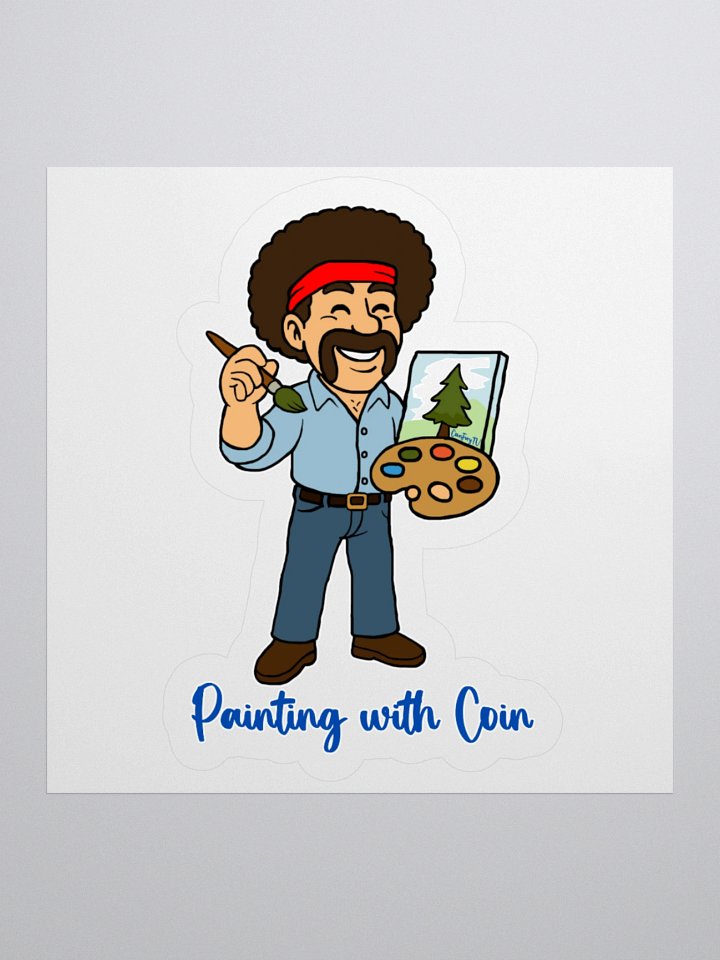 Painting with Coin - Sticker product image (1)