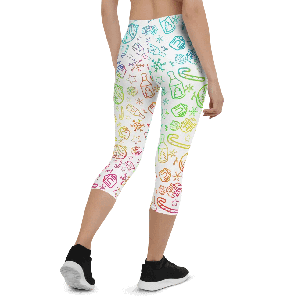 Limited Edition Christmas Rainbow Crop Leggings product image (2)