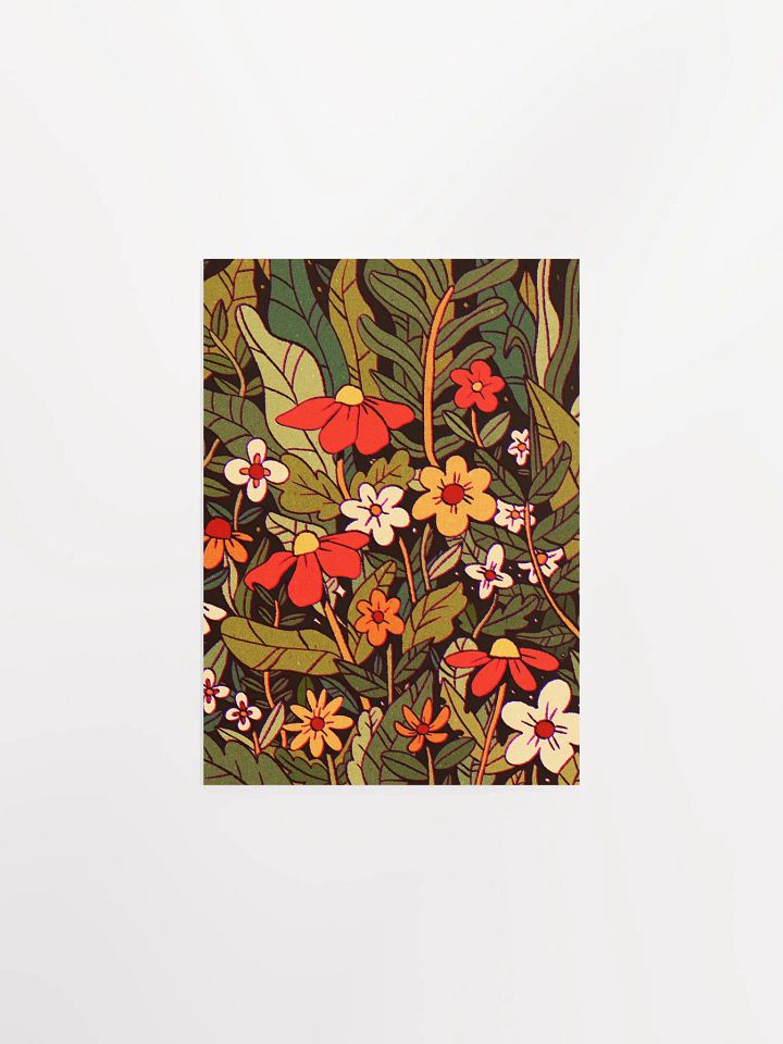 Retro Flowers Print product image (2)