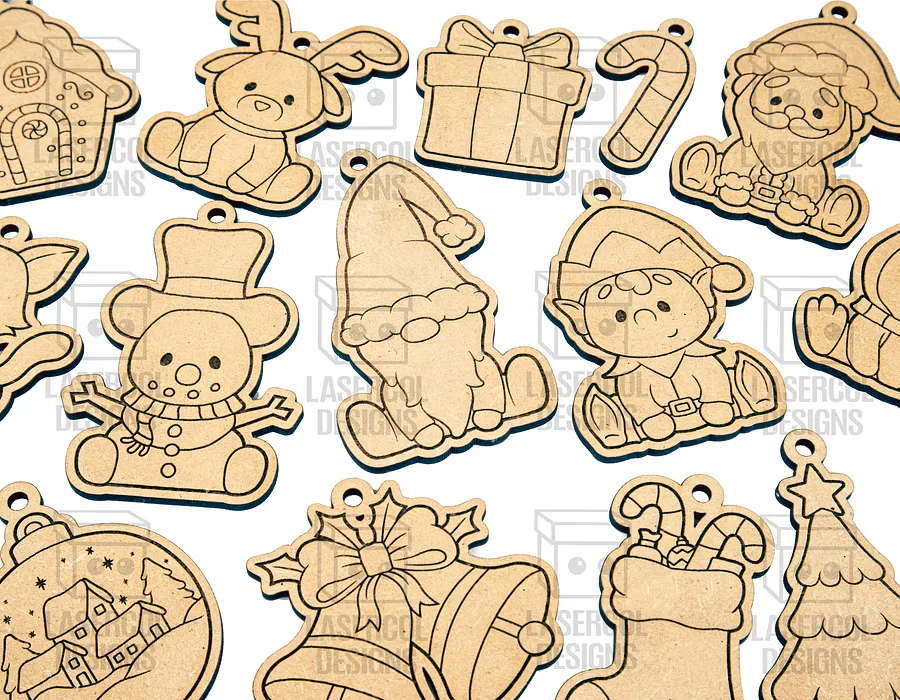 Christmas Ornaments - Laser Cut Files product image (7)