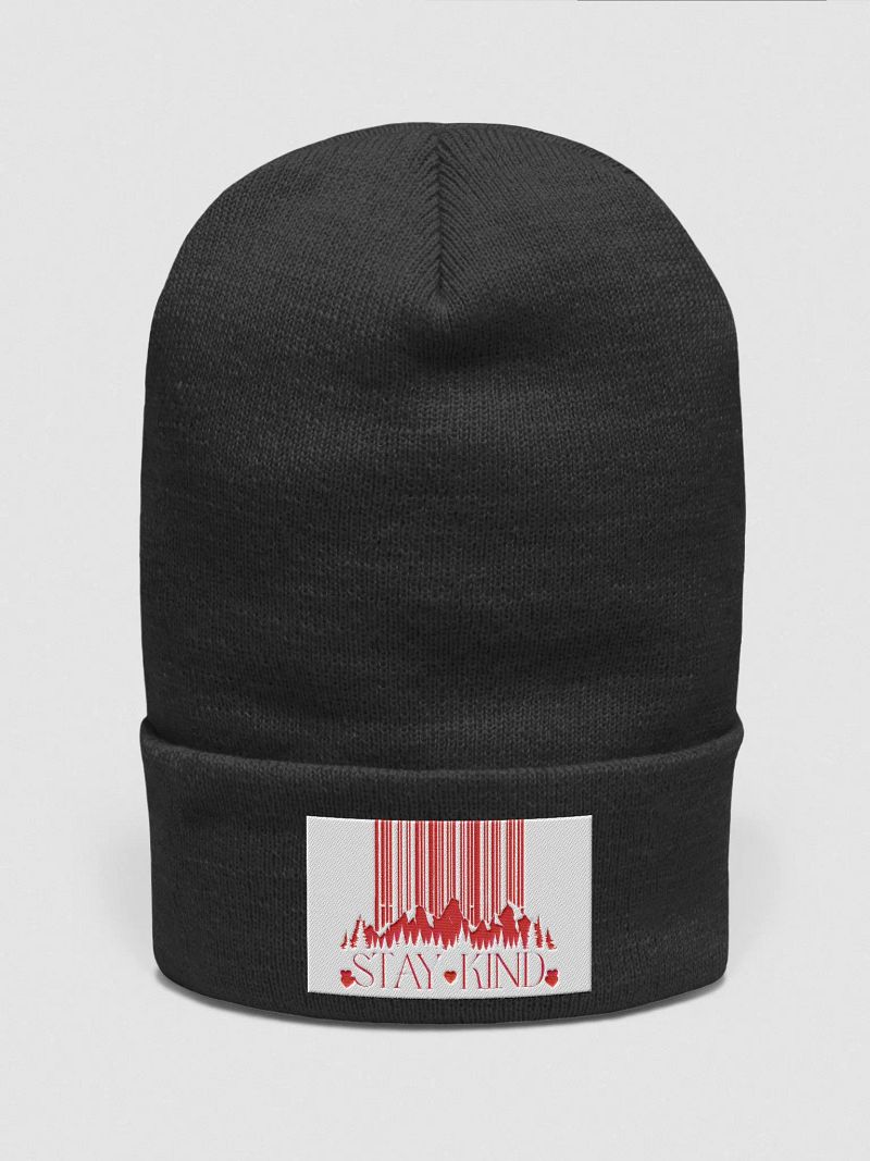 STAY KIND Barcode Mountains Beanie