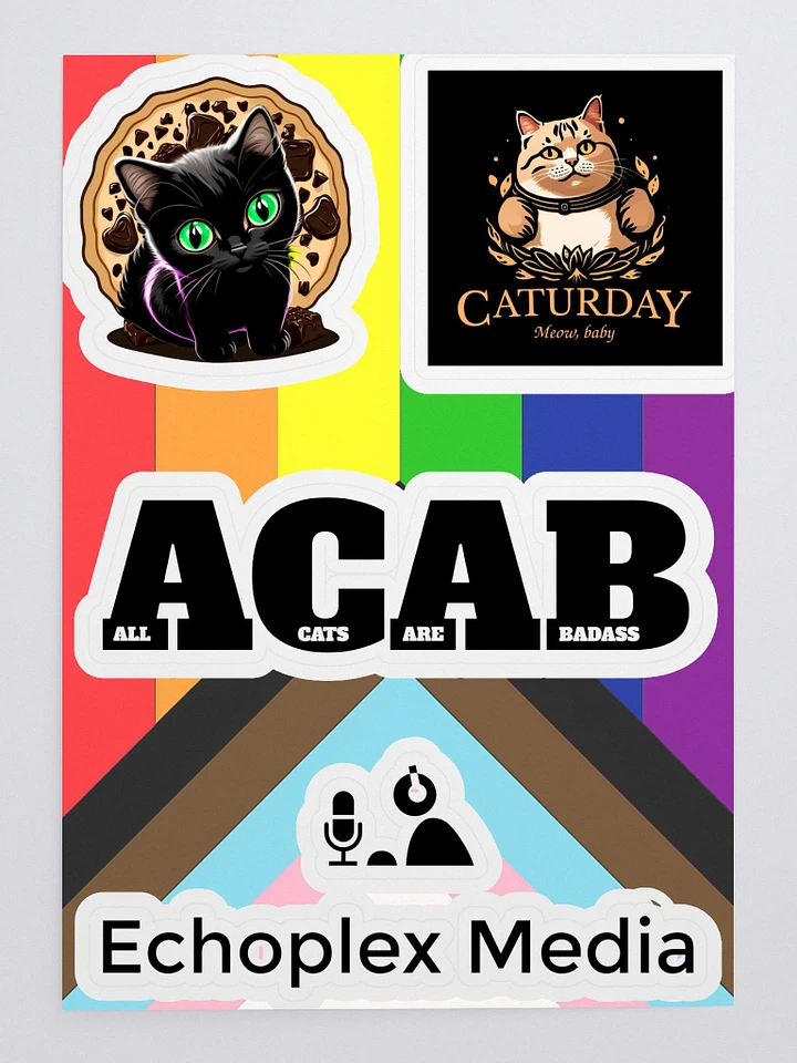Caturday Pride Sticker Sheet product image (1)