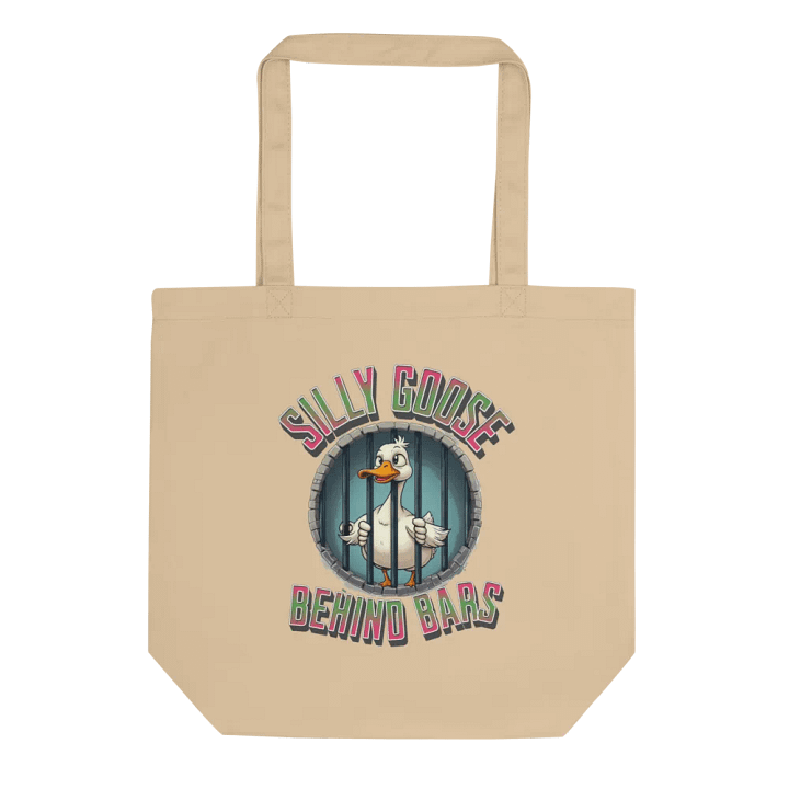 Silly Goose Behind Bars Eco Tote product image (1)