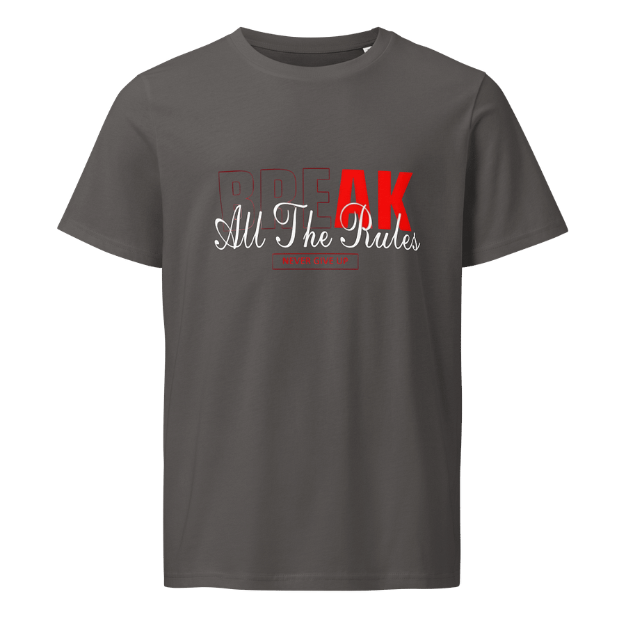 Man T-Shirt Break Rules Slogan Stanley/Stella Unisex Organic Shirt product image (1)