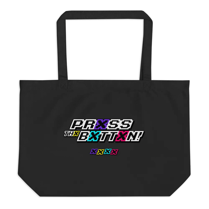 Prxss Thx Bxttxn! Organic Tote product image (1)