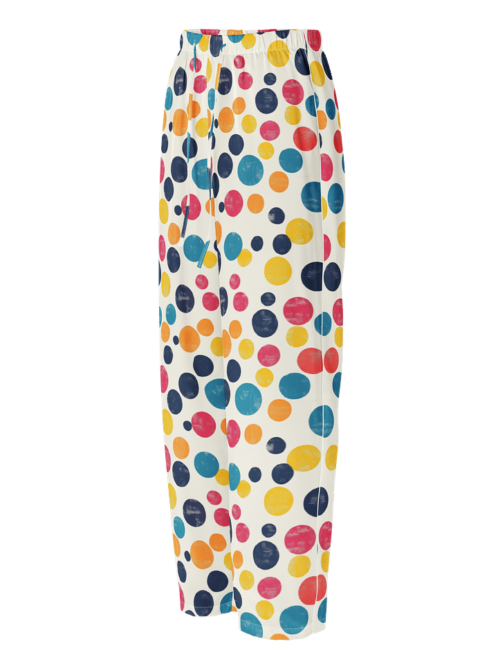 Polka Dot Illusion Vintage Retro Women's Pajama Pants product image (1)