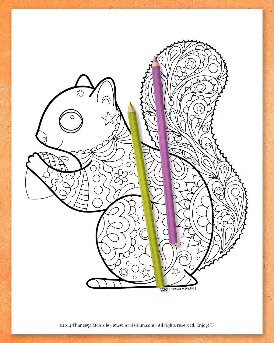 Groovy Animals Coloring Pages product image (9)