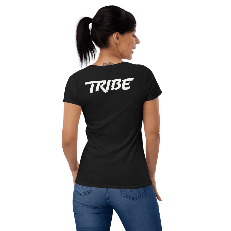 Women's Headphones Front | Tribe Back Print Gildan Middleweight T-Shirt product image (7)