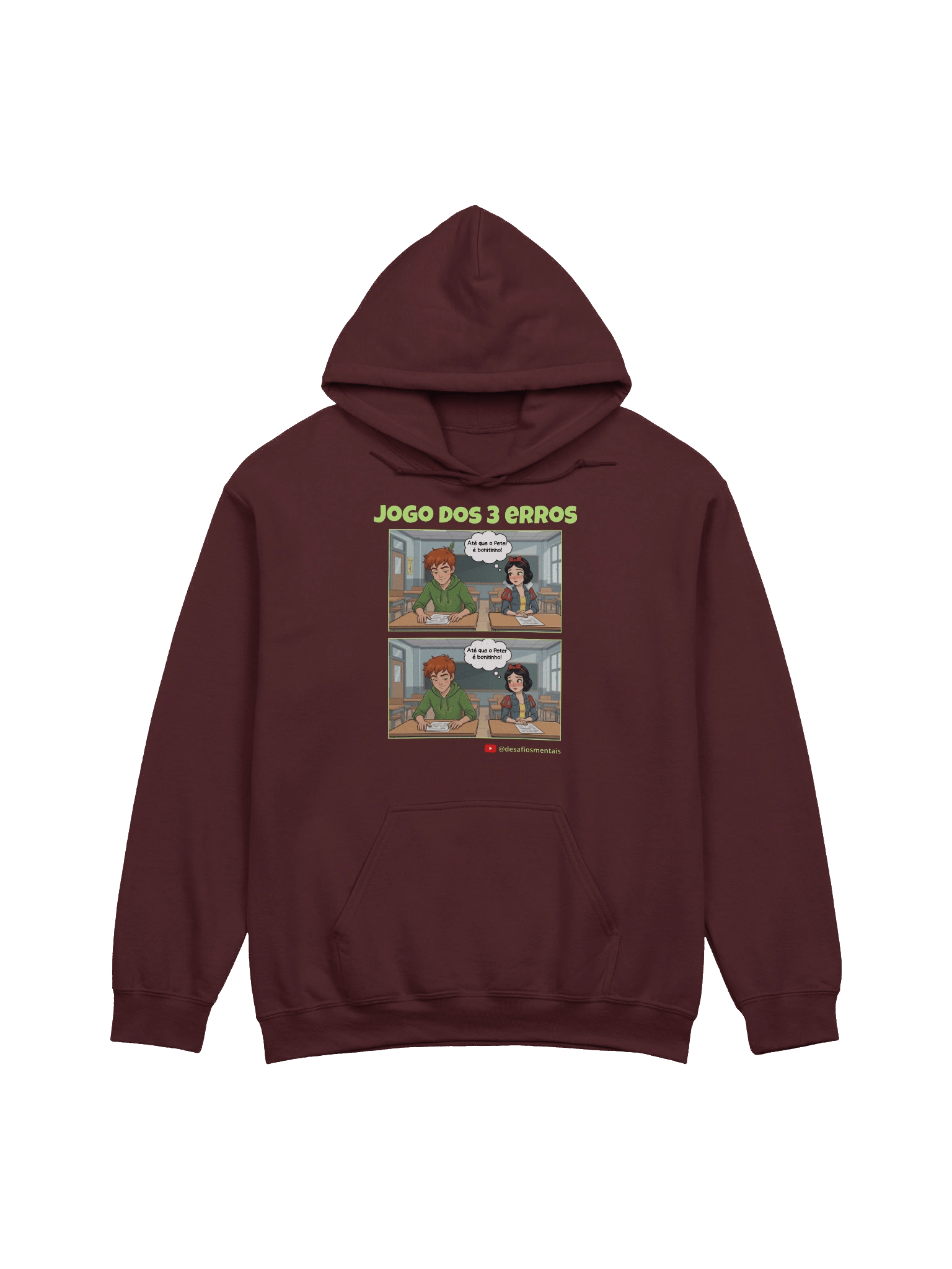 Hoodie Unissex (Jogo dos 3 Erros): Peter e Branca de Neve product image (2)