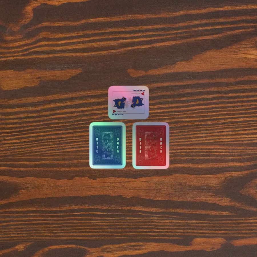 Bite Back holo card stickers product image (5)