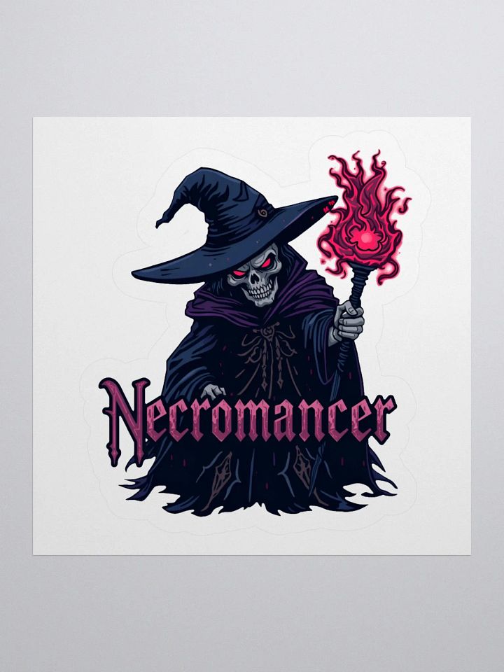Necromancer's Fire Kiss Cut Sticker product image (3)