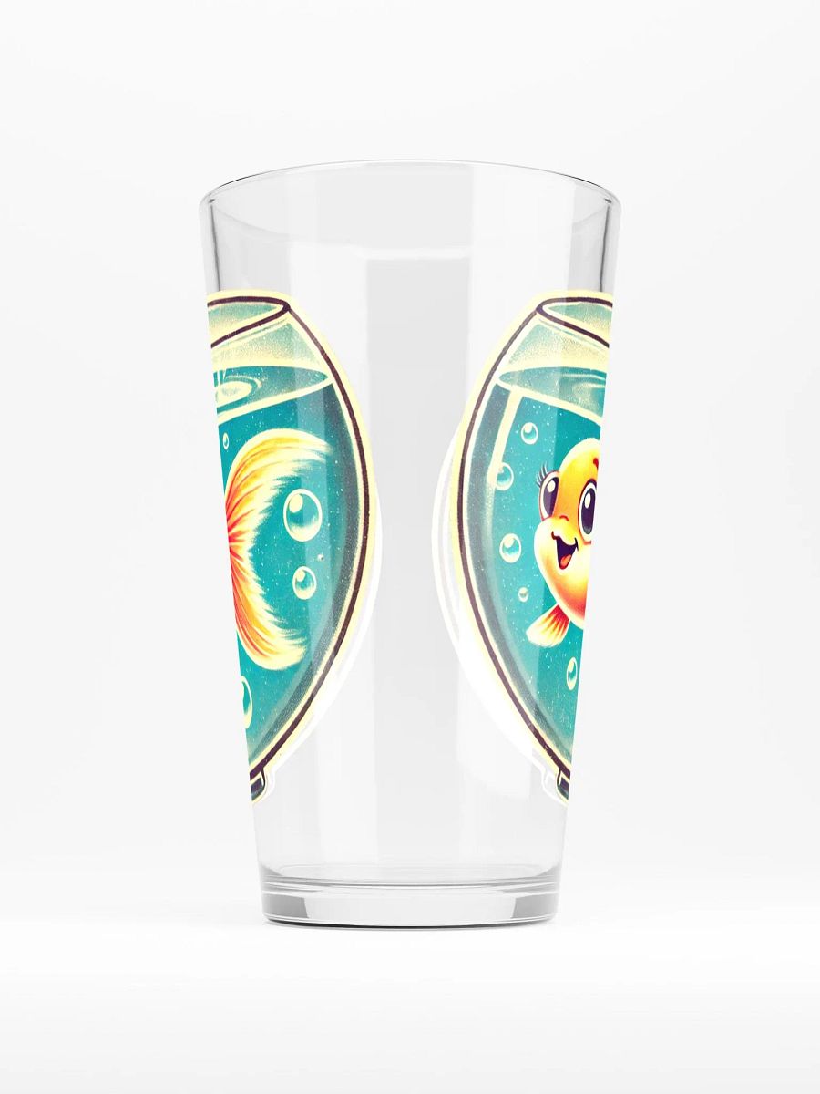 Happy Goldfish 16 oz Glass - Retro Glassware product image (2)