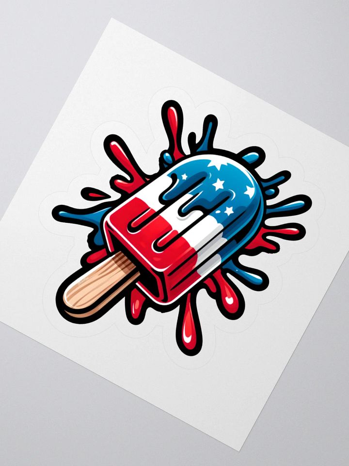 Patriotic Popsicle Sticker product image (4)