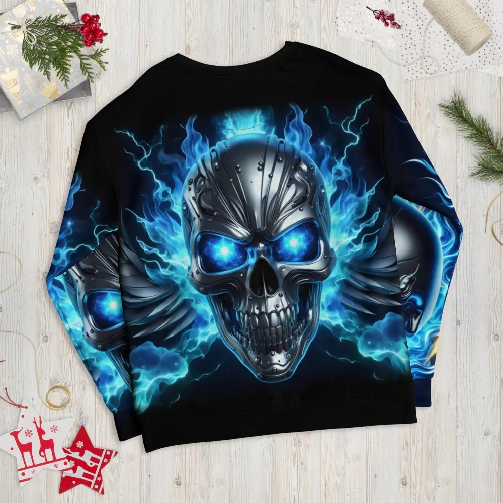 Silver Skull and Flames - Unisex Sweatshirt #19 product image (11)